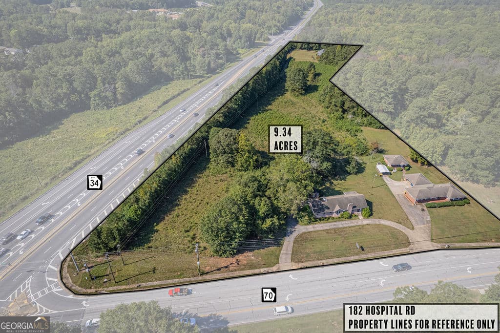 9.139 AC Hwy 34 Bypass @ Hwy 70 (Roscoe Rd), Newnan GA 30263